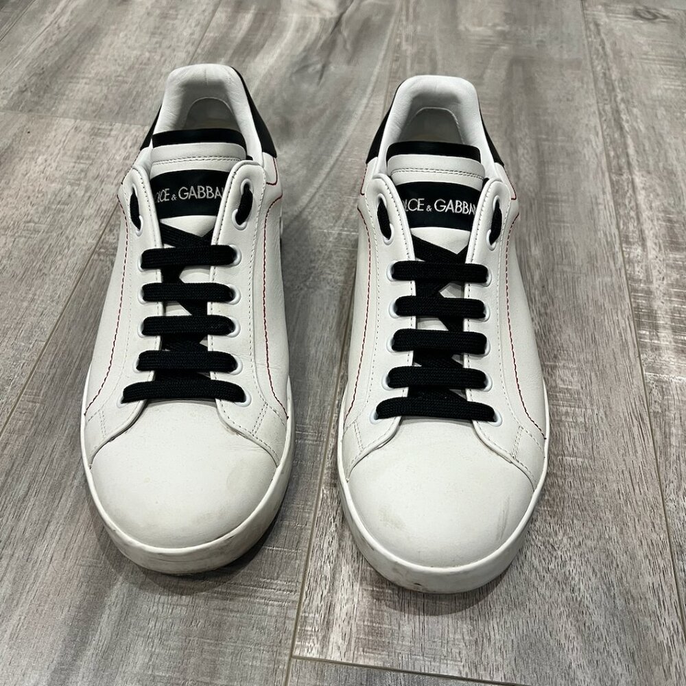 Dolce and Gabbana Calfskin Nappa Portofino sneakers